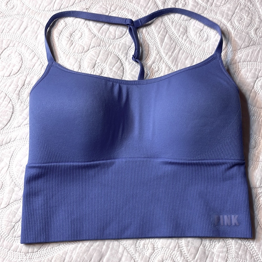 VS PINK periwinkle sports bra cami size S